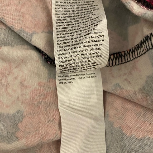 Old Navy Maternity Red Floral Cotton Bodycon Dress Large - Picture 9 of 9